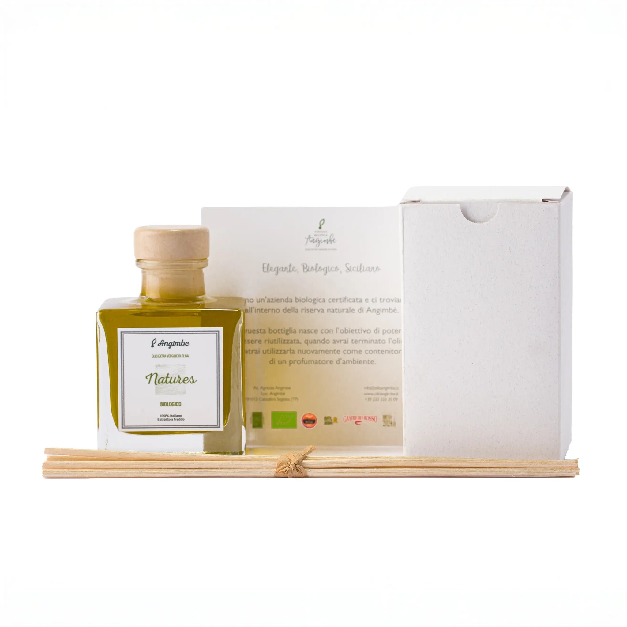 Bomboniera in Vetro a Forma Quadrata - Olio EVO Natures BIO